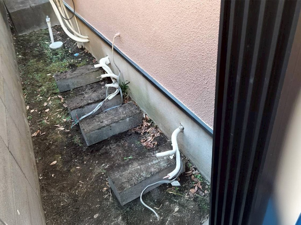 既存室外機A・BC撤去