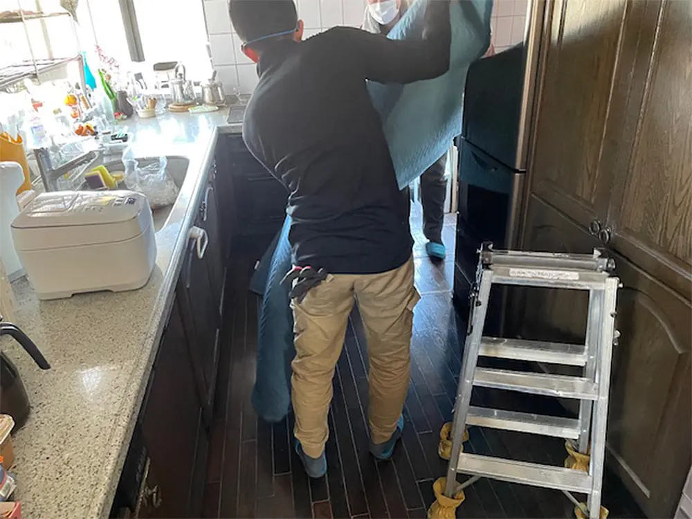 養生マット敷設