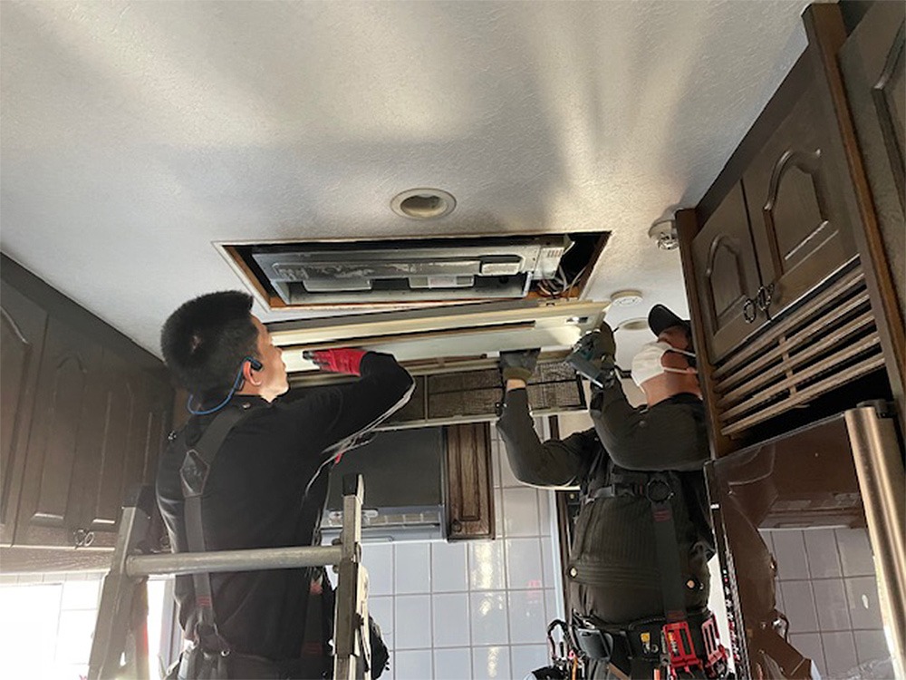 既存室内機撤去②