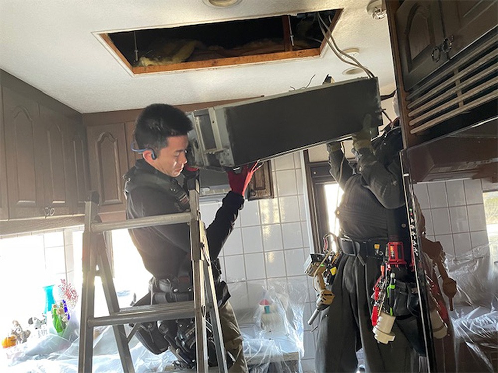 既存室内機撤去③