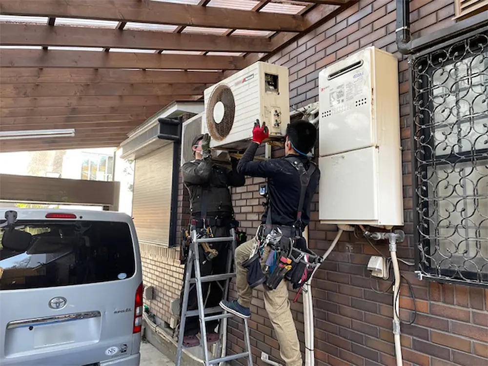 既存室外機撤去