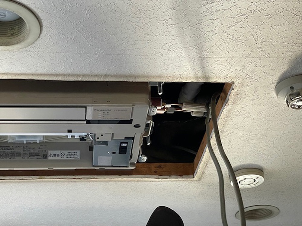 新規室内機側配管接続