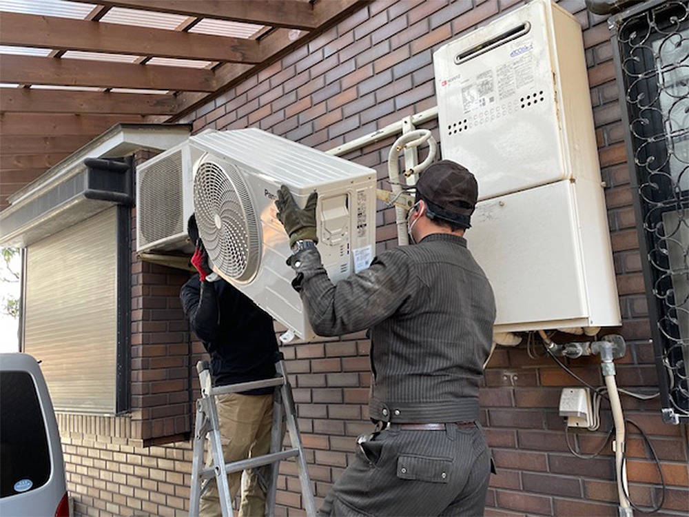 新規室外機設置