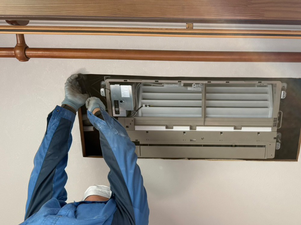 室内機側配管類接続②