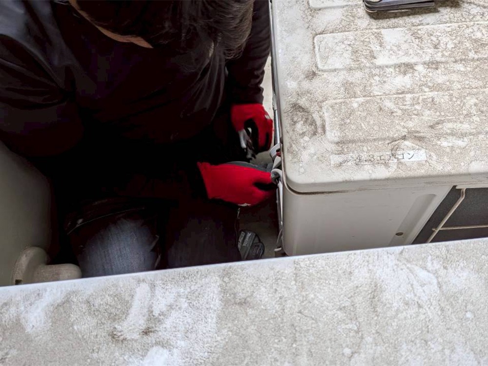 既存室外機AB撤去①