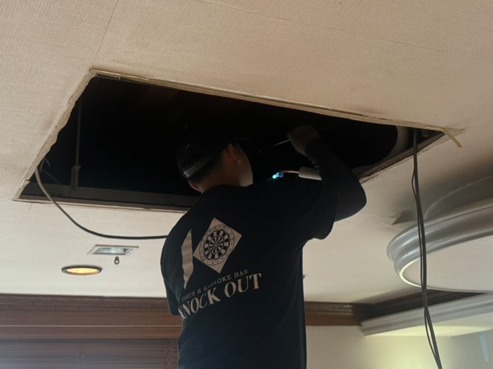 室内機B側既存配管是正