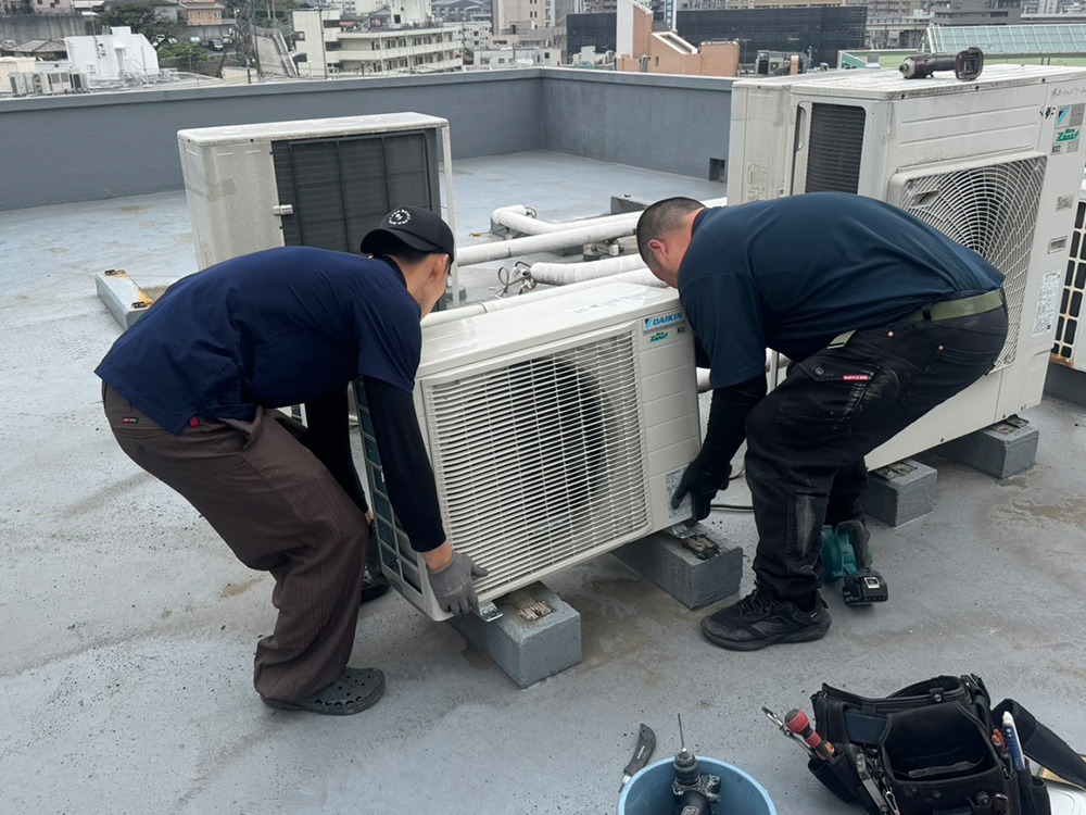 新規室外機C設置