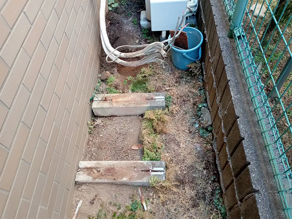 既存室外機撤去