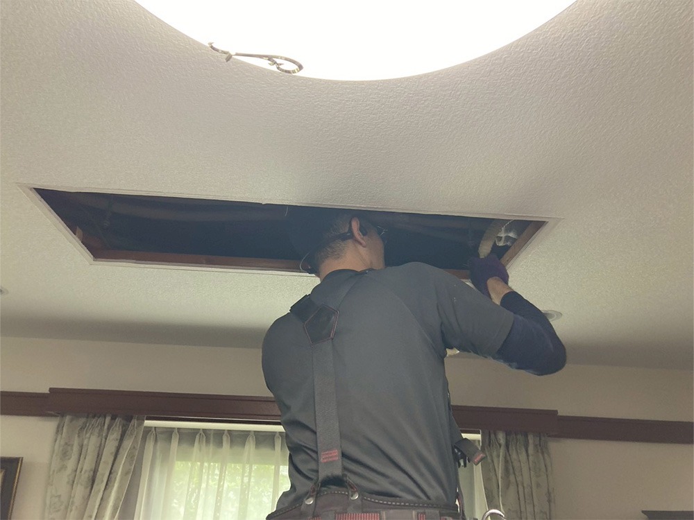 室内機A側既存配管是正