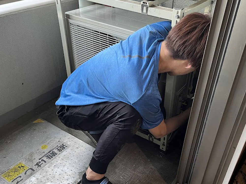 新規室外機配管類接続