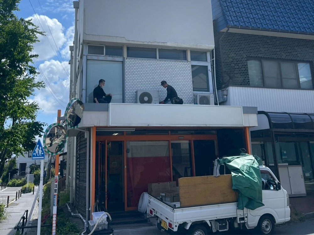新規室外機設置