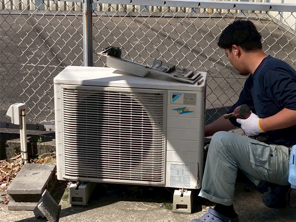 既存室外機A撤去①