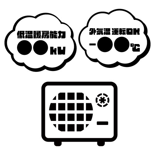 低温暖房能力と