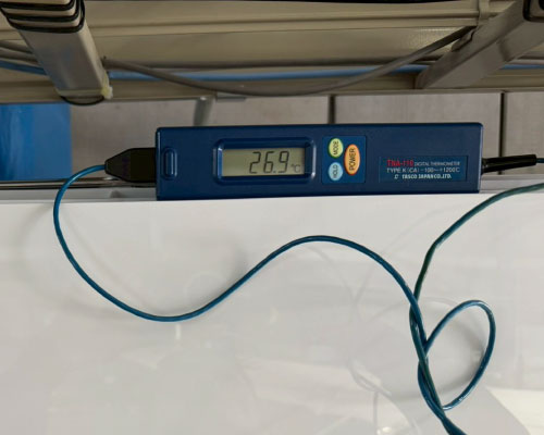 冷房吸い込み口温度テスト