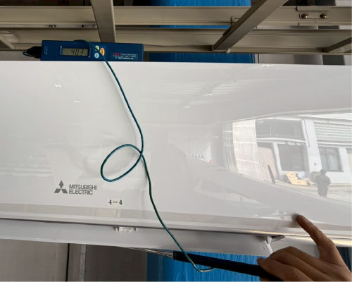 暖房吹き出し口温度テスト