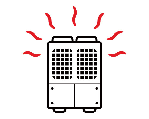 排熱場所の集約