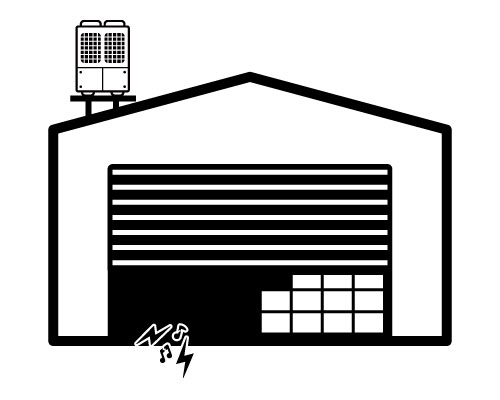 室外への騒音軽減