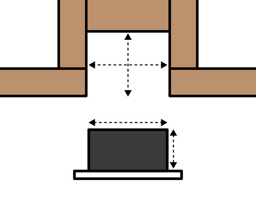 2×4建築における天井埋込エアコンの設置