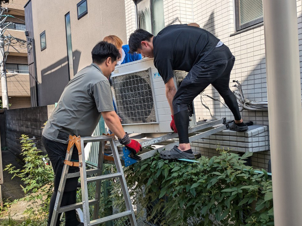 既存室外機撤去②